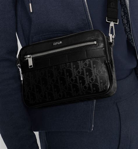 messenger pouch black dior oblique galaxy leather|Dior Messenger Pouch Oblique Galaxy Black .